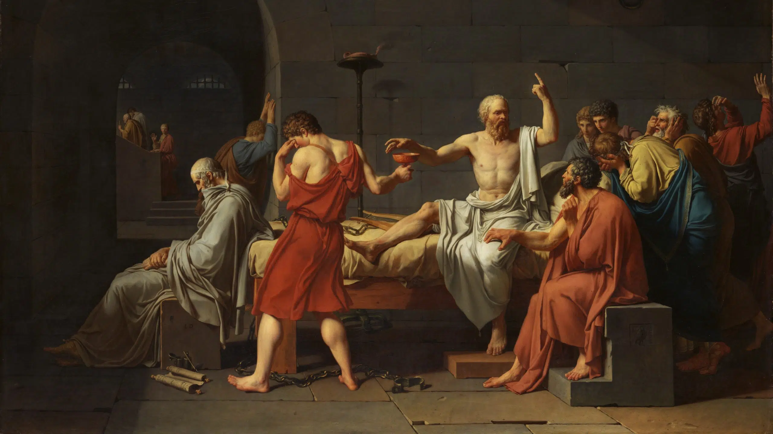 Giftavrättningen av Sokrates