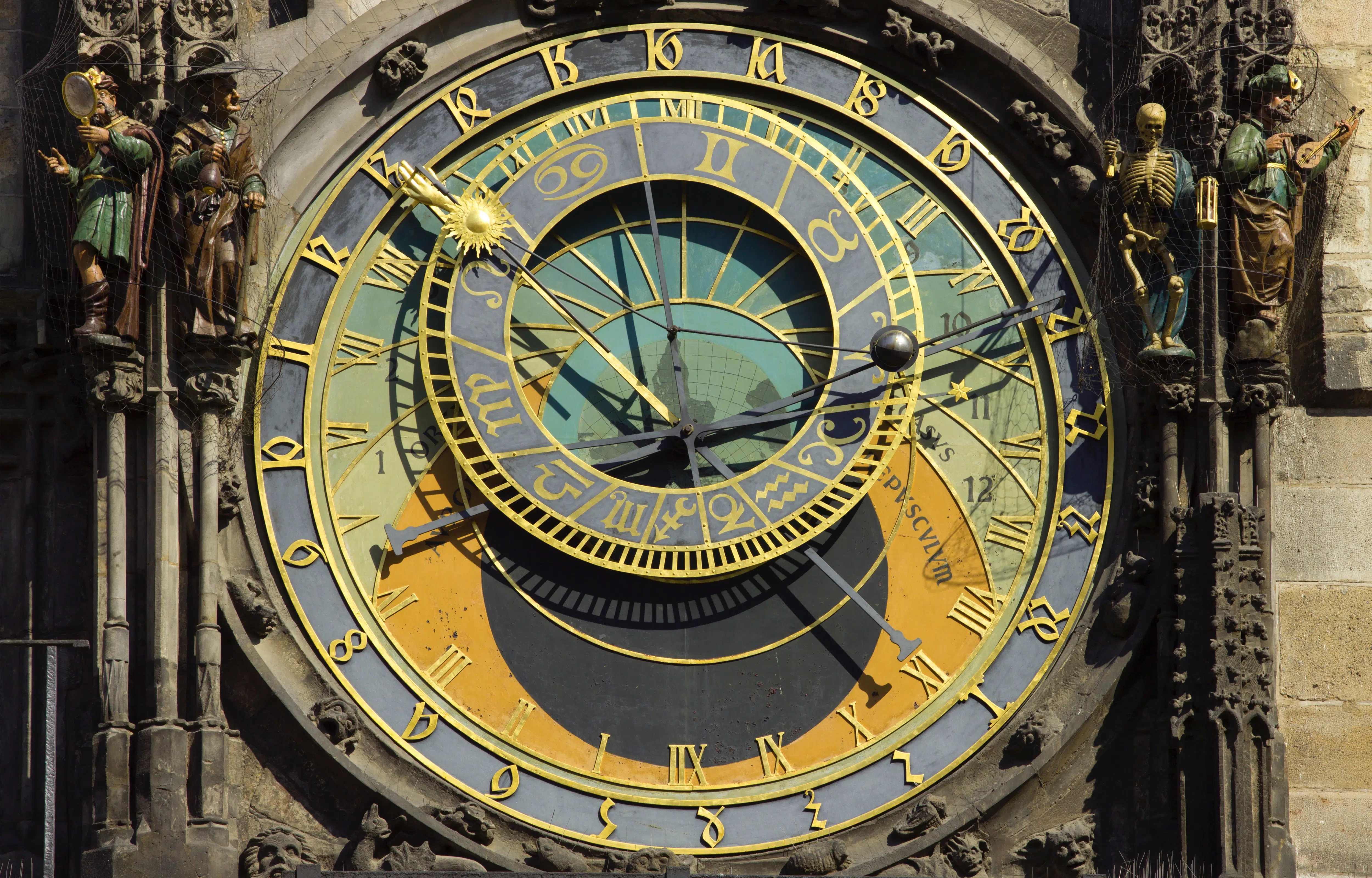 Astronomiskt ur i Prag från 1410