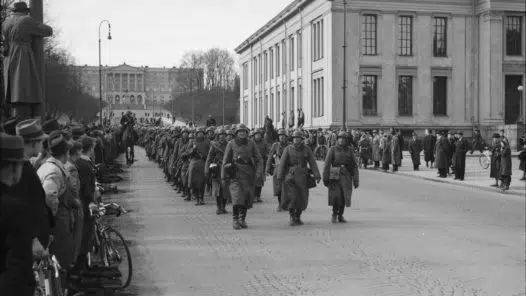 Tysk segerparad i Oslo 1940