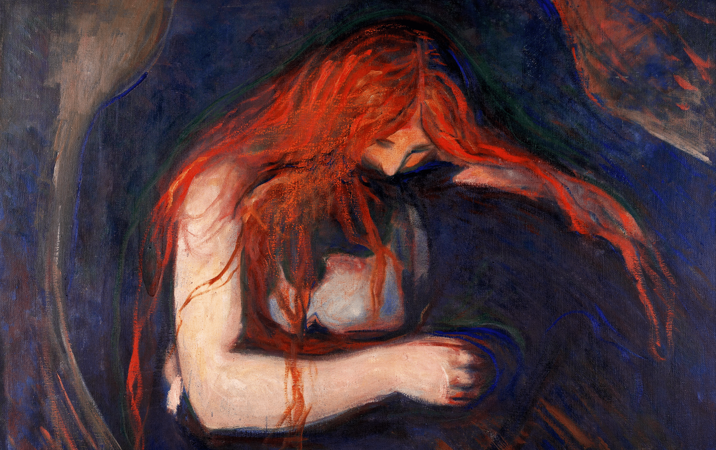 Vampyren av Edward Munch