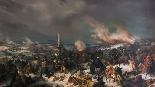 Korsandet av floden Berezina under Napoleons fälttåg i Ryssland 1812.