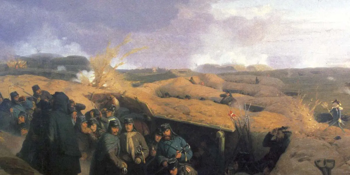 striden vid Dybbølns skansar som den 18 april 1864