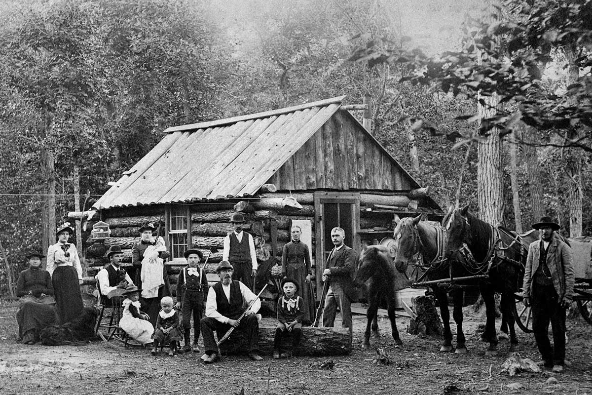 Svenskar i Amerika. Olof Olsson från Nerikes Kil, utvandrade omkring 1880 till Rush City, Minnesota.