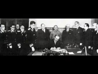 Undertecknandet av vänskaps-, samarbets- och biståndspakten mellan Finland och Ryssland 1948