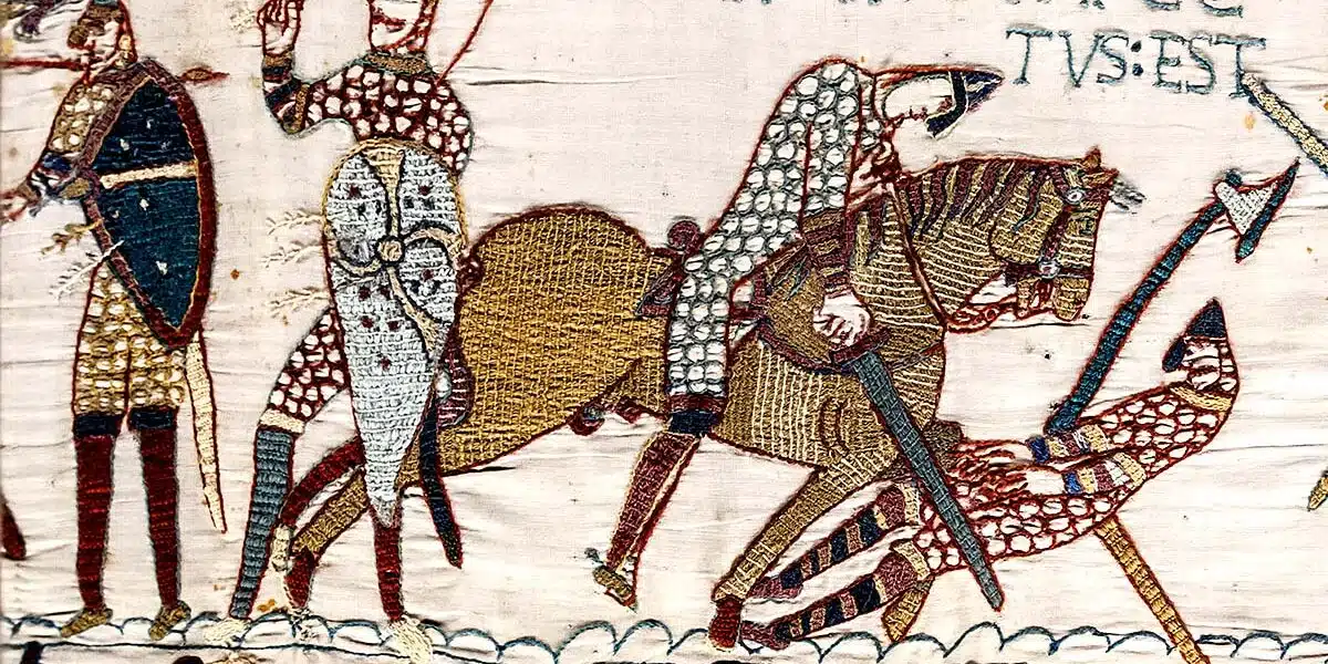 Kung Harolds död i Slaget vid Hastings 1066