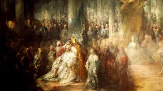 Gustav IIIs kröning, hovet
