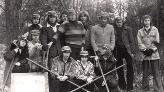Första arbetsdagen med Noor-Tartu (Ung-Tartu) som var en studentrörelse i Tartu mellan 1979 och 1984 (från 1979-1981 hette den Kodulinn, eller hemstad).