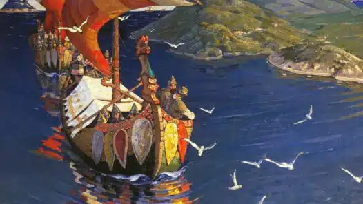 Vikingarna reser till Kievrus i Gårdarike
